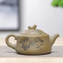 Load image into Gallery viewer, Rough pottery original old clay vintage color hand handle pot old rock clay Teapot
