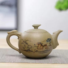 Load image into Gallery viewer, Rough pottery original old clay vintage color hand handle pot old rock clay Teapot
