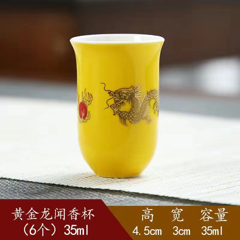 Fei Long fairy cup/covered bowl/tea cup/teapot/tea wash/covered bowl/sancai sijunzi