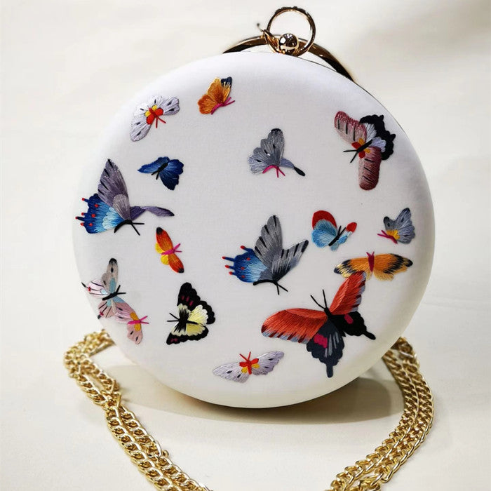 Su embroidery round bag hand embroidery China handbag