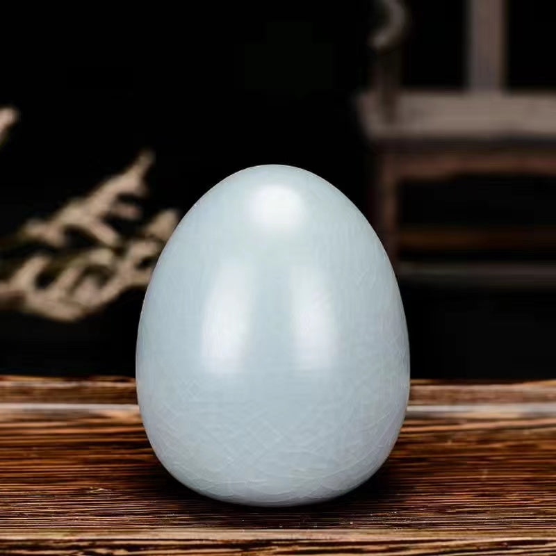 Ru Kiln Blue Egg Tea Pet