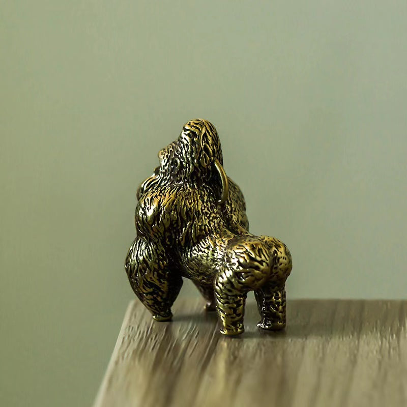 Pure copper solid gorilla ornament