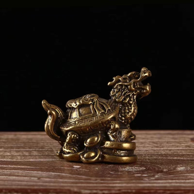 Pure copper money dragon turtle turtle ornaments