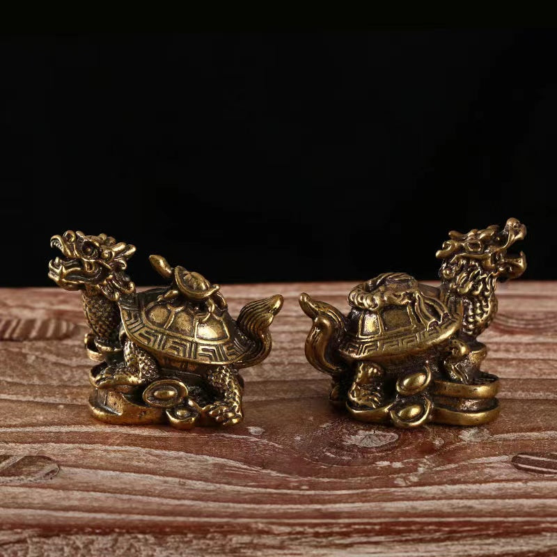 Pure copper money dragon turtle turtle ornaments