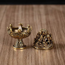 Load image into Gallery viewer, Pure brass incense burner sunken sandalwood incense burner ornaments
