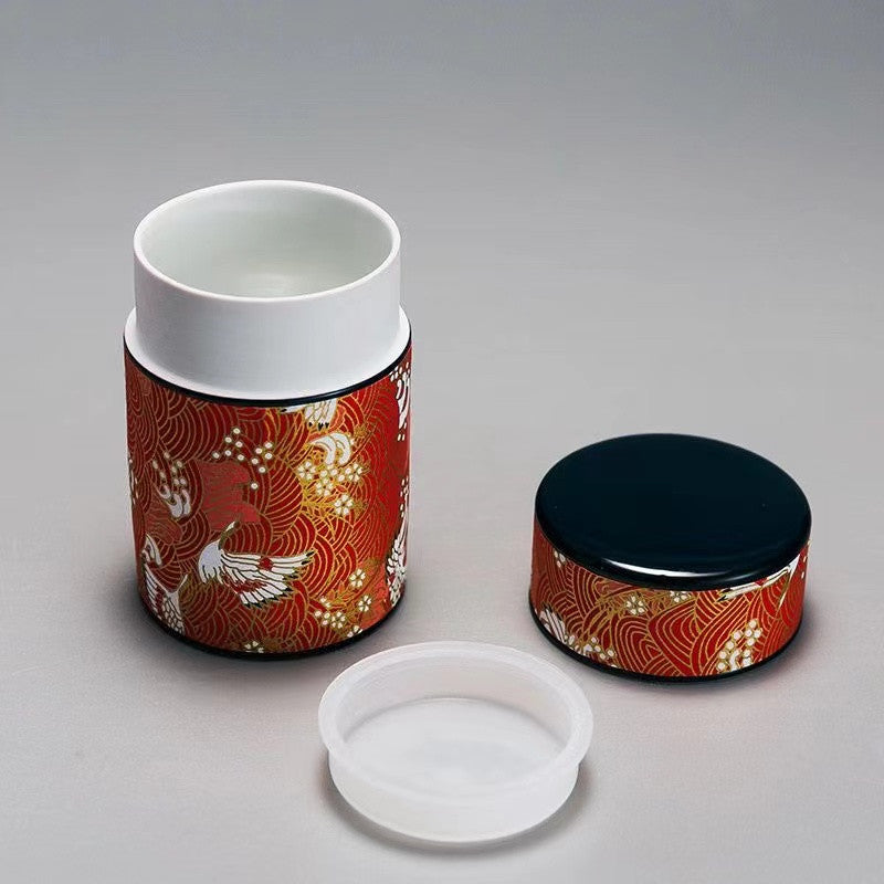 Ceramic Enamel Tea Jar