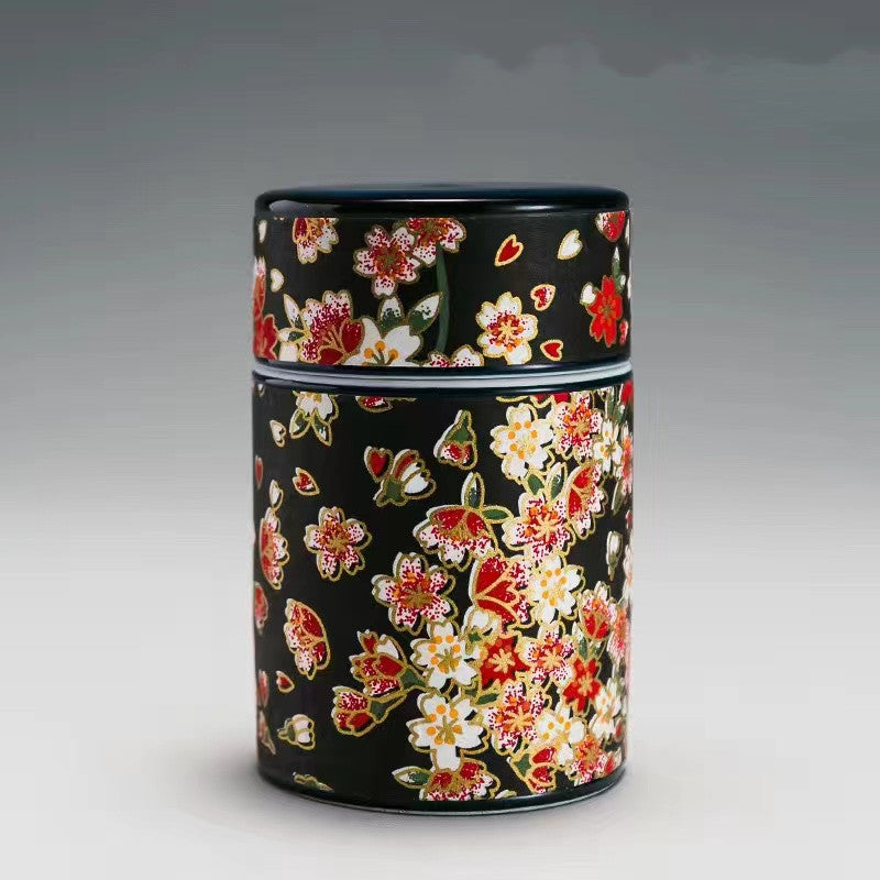 Ceramic Enamel Tea Jar