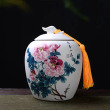 Load image into Gallery viewer, Traditional Pattern Flower Tea jar
