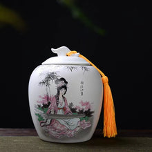 Load image into Gallery viewer, Traditional Pattern Flower Tea jar
