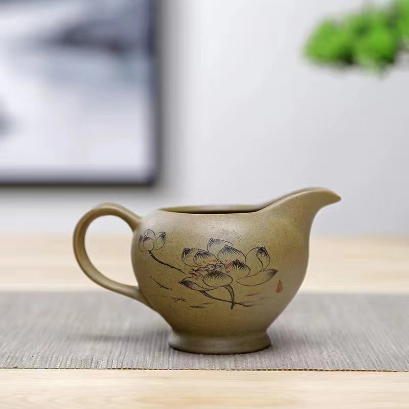 Rough pottery tea sea fair cup