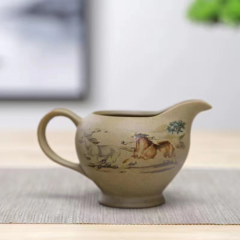 Rough pottery tea sea fair cup