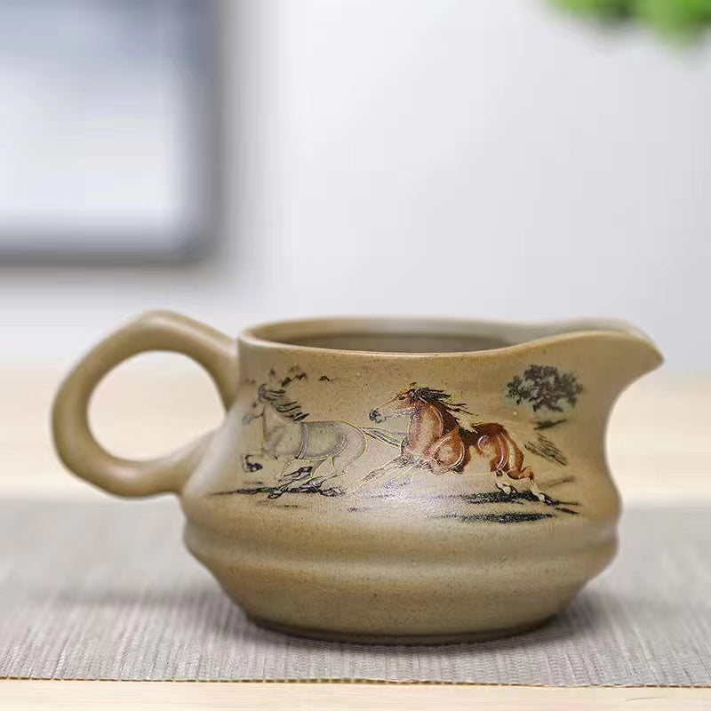 Rough pottery tea sea fair cup