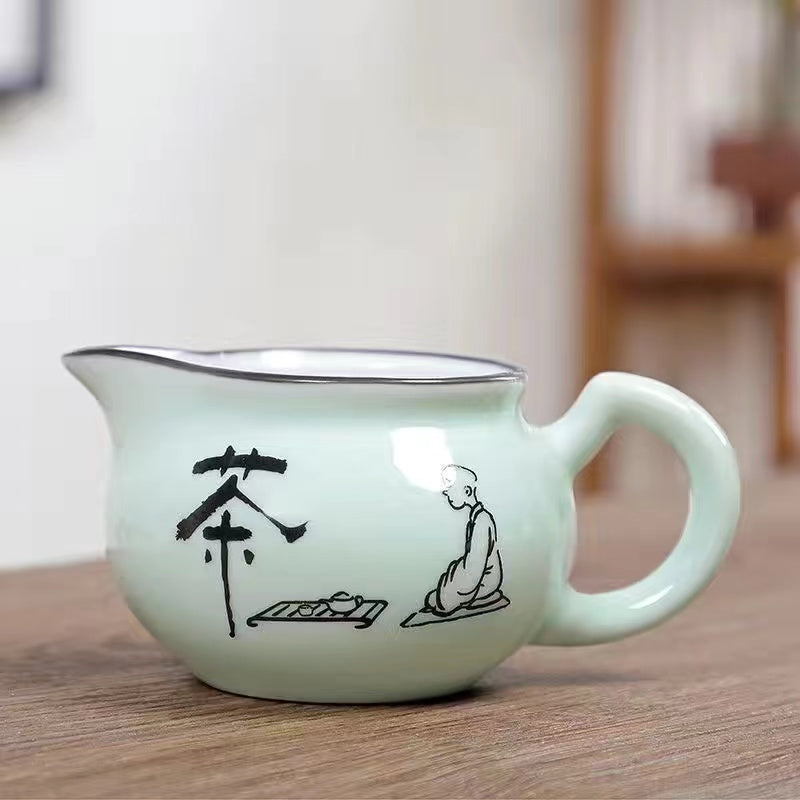 Rough pottery tea celadon cup