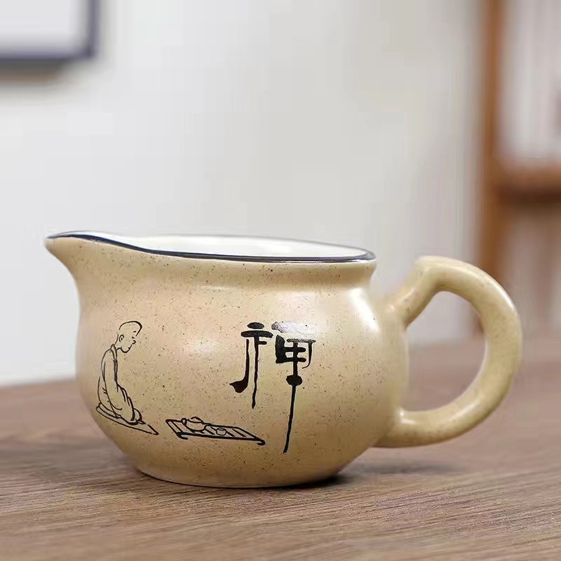 Rough pottery tea celadon cup