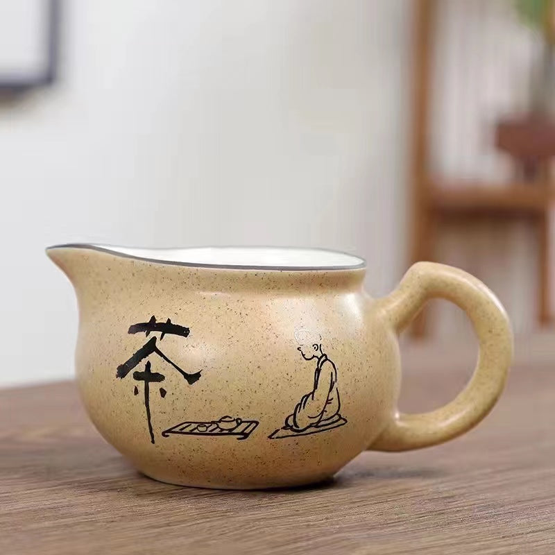 Rough pottery tea celadon cup