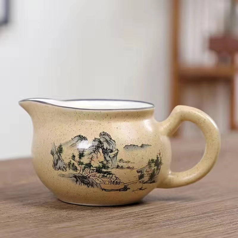 Rough pottery tea celadon cup