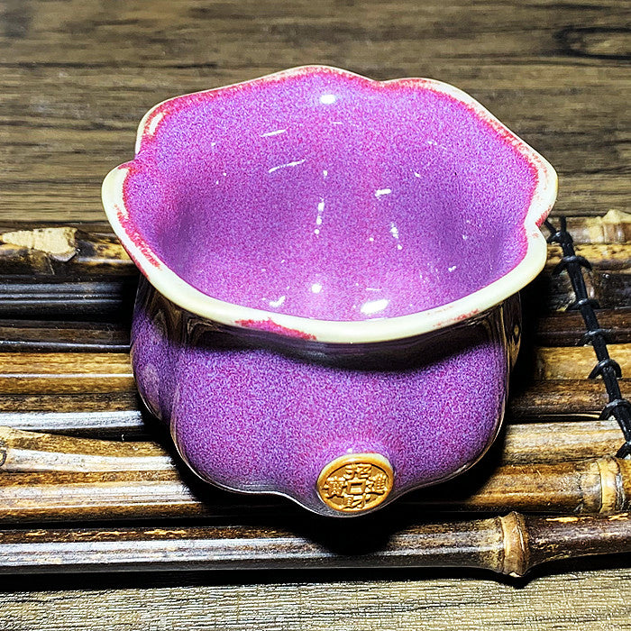 Purple flowers Tea cup