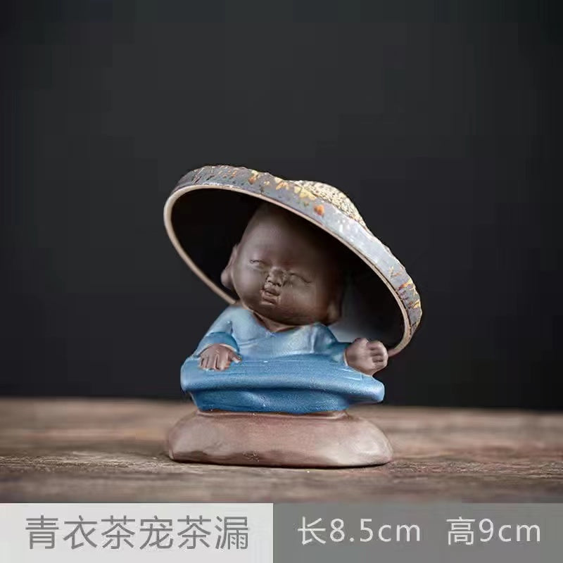 Purple Clay creative little monk tea filter decoration