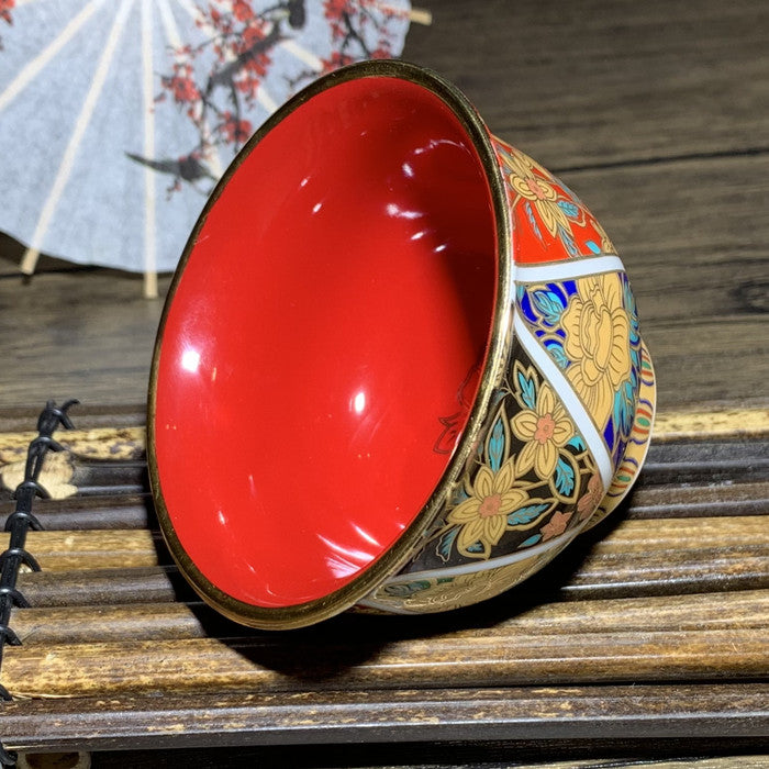 Jingdezhen blue and white covered bowl enamel covered bowl/Teacup