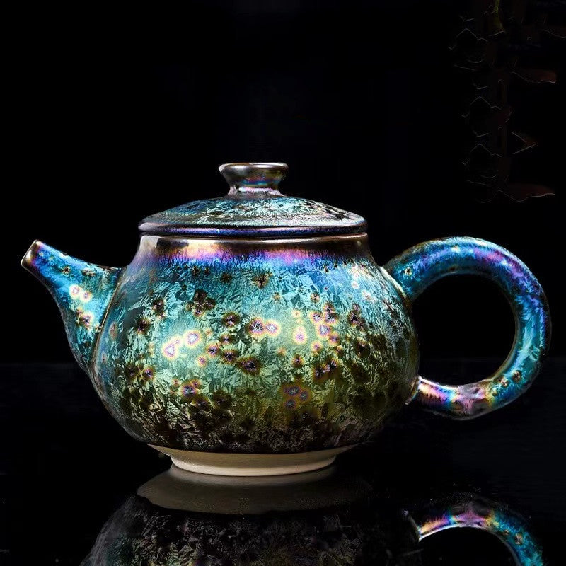 BEMY Colorful Peacock Teapot/Tea jar/Tea filter/Fairy cup/Teacup Set