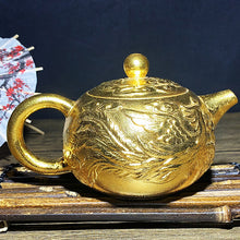 Load image into Gallery viewer, Master Collection-----Golden teapot Longfeng Chengxiang teapot/Gaiwan/teacup (M237)
