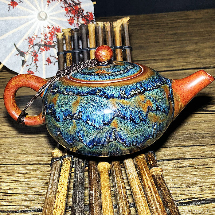 Master Collection-----Blue Flying Dragon Teapot (M239)