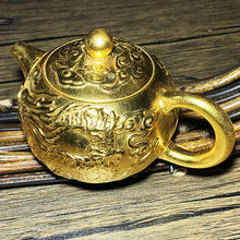 Load image into Gallery viewer, Master Collection-----Golden teapot Longfeng Chengxiang teapot/Gaiwan/teacup (M237)
