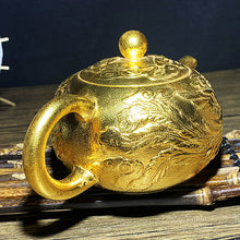 Load image into Gallery viewer, Master Collection-----Golden teapot Longfeng Chengxiang teapot/Gaiwan/teacup (M237)
