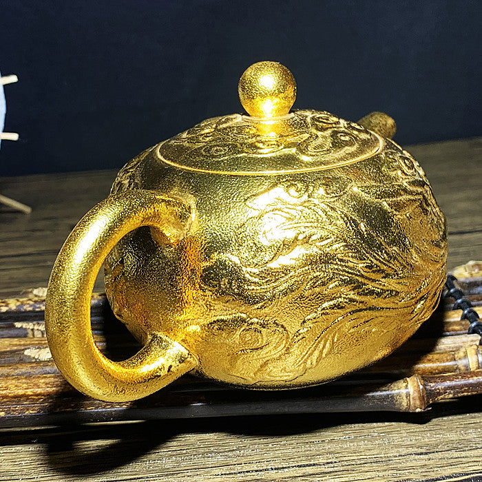 Master Collection-----Golden teapot Longfeng Chengxiang teapot/Gaiwan/teacup (M237)