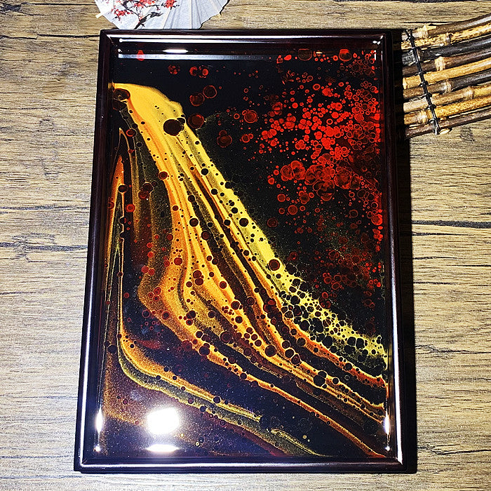 Daqi Lacquer Wood Tea Tray