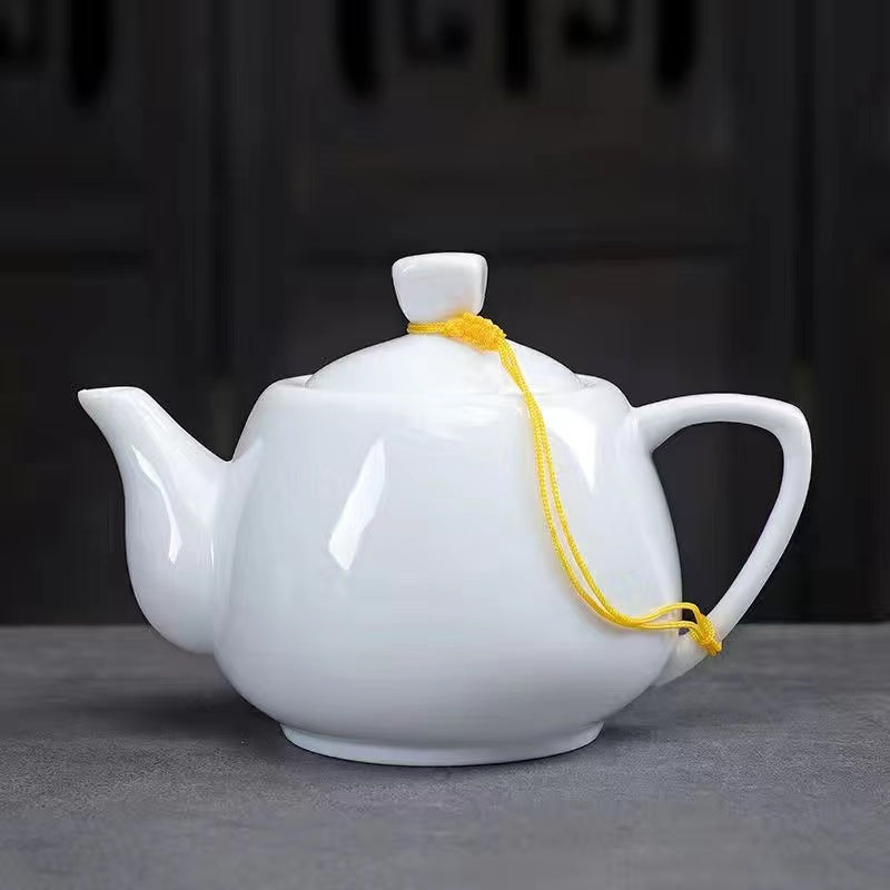 Dehua Flower Porcelain Handmade Teapot