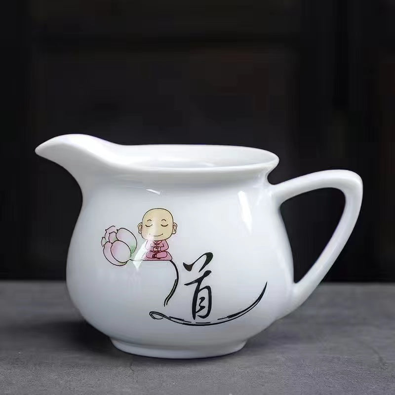 Dehua Flower Porcelain Handmade Justice Cup