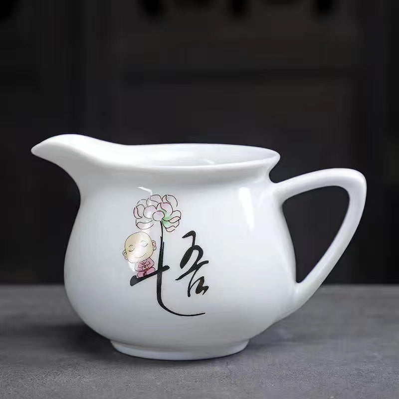 Dehua Flower Porcelain Handmade Teapot