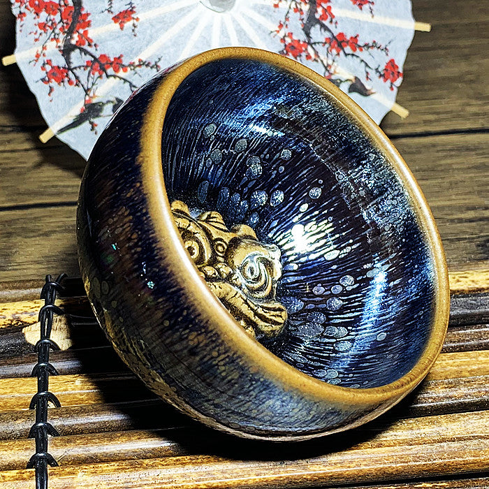 Master Collection-----3D Dragon/Lion Head Teacup (M242)