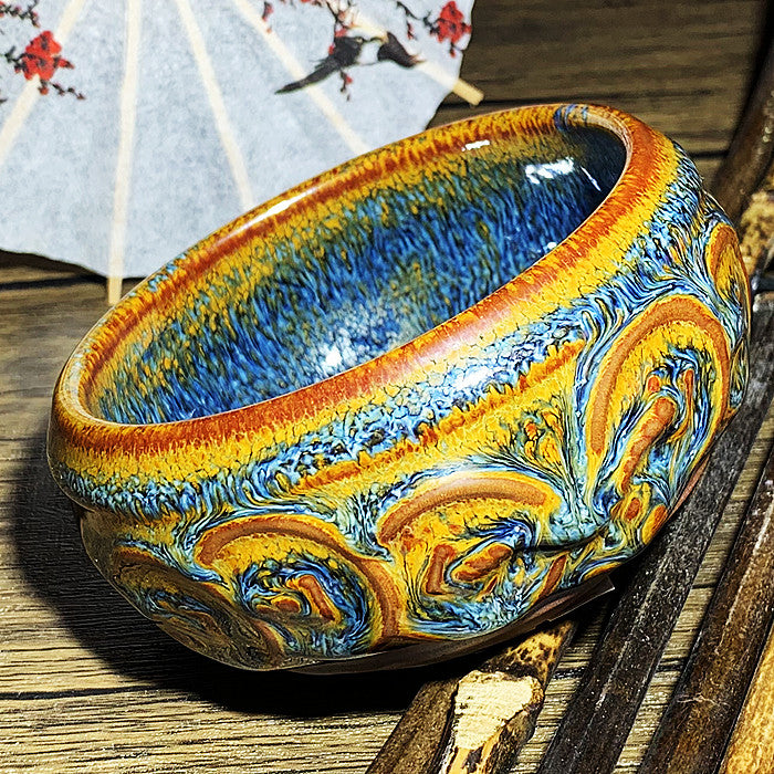 Master Collection-----Coin Van Gogh Blue Peacock Cup (M251)