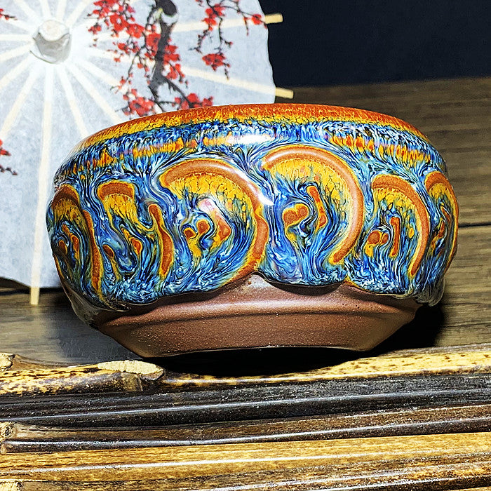 Master Collection-----Coin Van Gogh Blue Peacock Cup (M251)