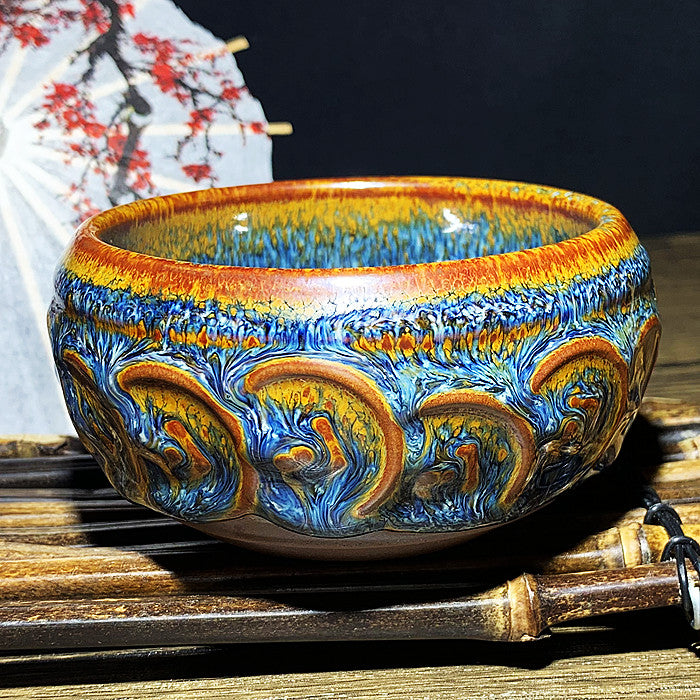 Master Collection-----Coin Van Gogh Blue Peacock Cup (M251)