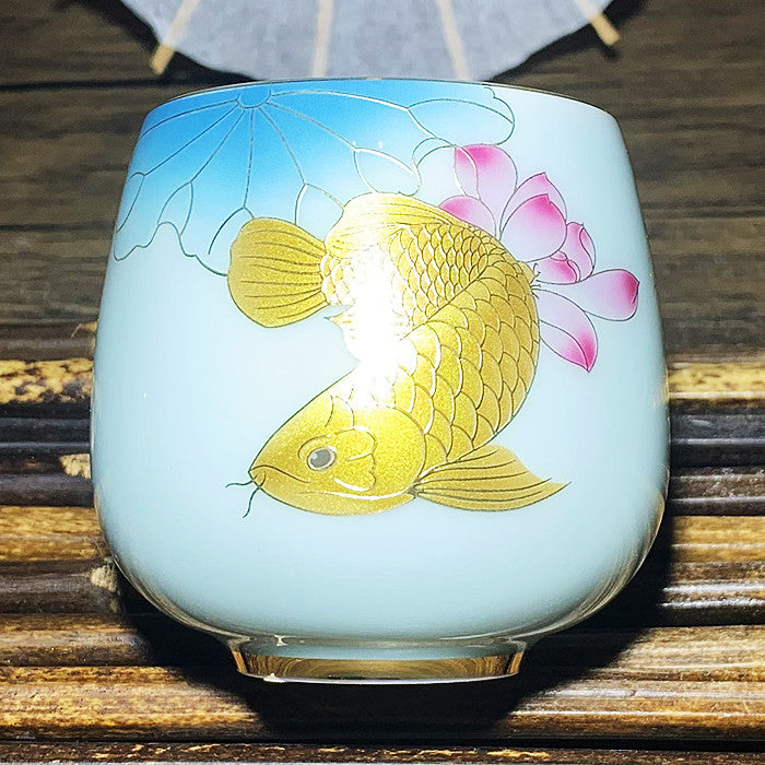 Golden arowana Teacup