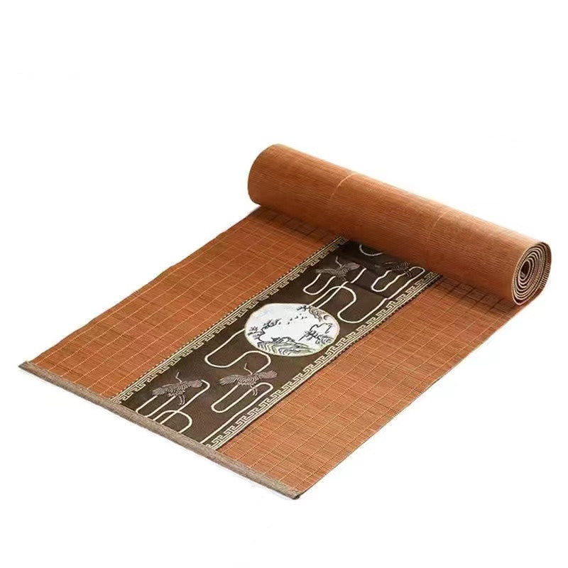 Bamboo Embroidered Teacup mat