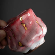 Load image into Gallery viewer, Master Collection----Shino Yaki Pink tea cup gilded
