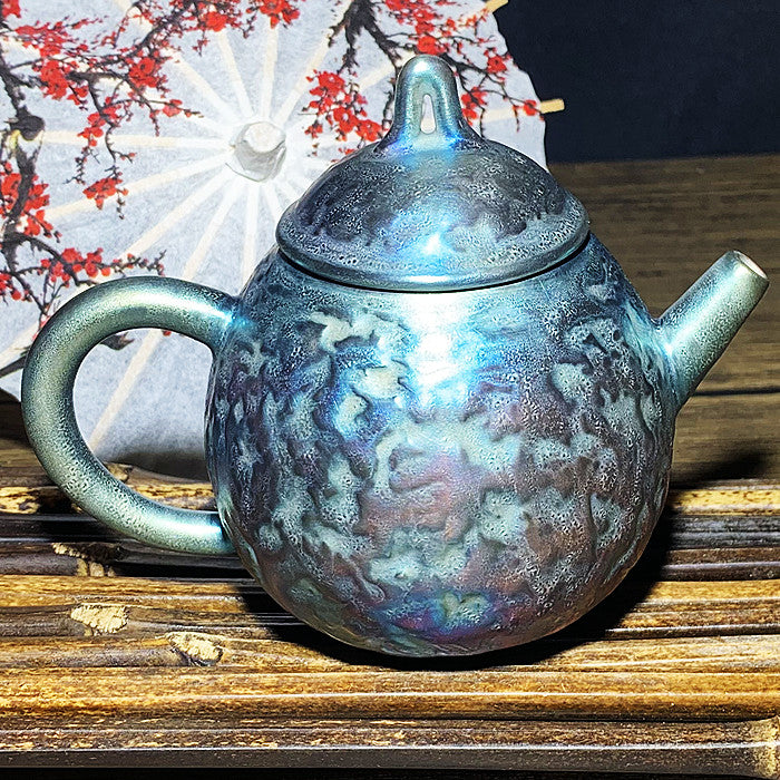 Master Collection--Blue Mermaid/Peacock Teapot/gaiwan Set (M259)