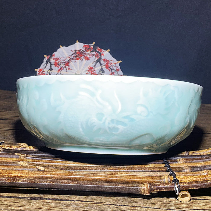 Big Dragon Water Blue Bowl