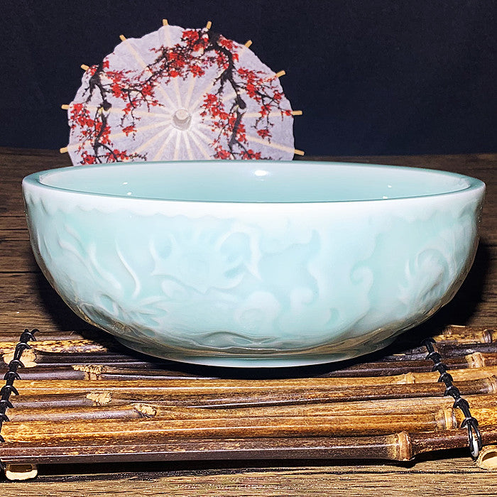 Big Dragon Water Blue Bowl