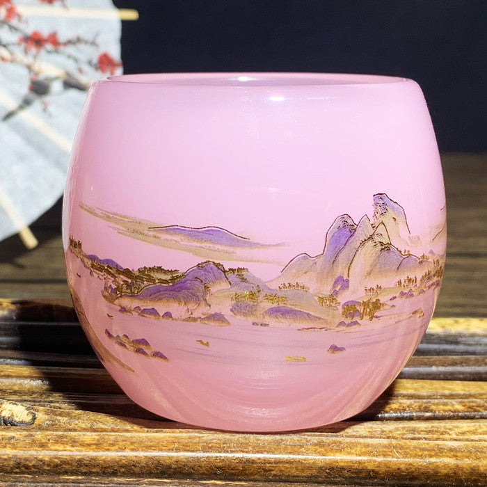 Jade Landscape Tea Cup