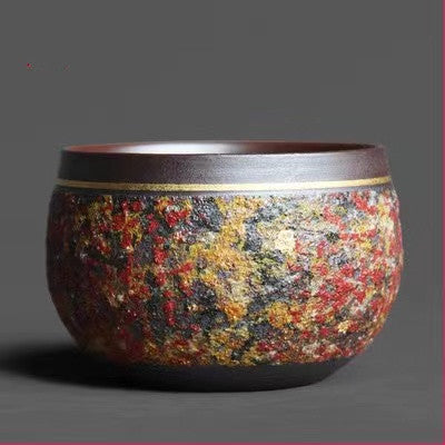 Rock Ore Fire Red Teapot/Cup/Gaiwan