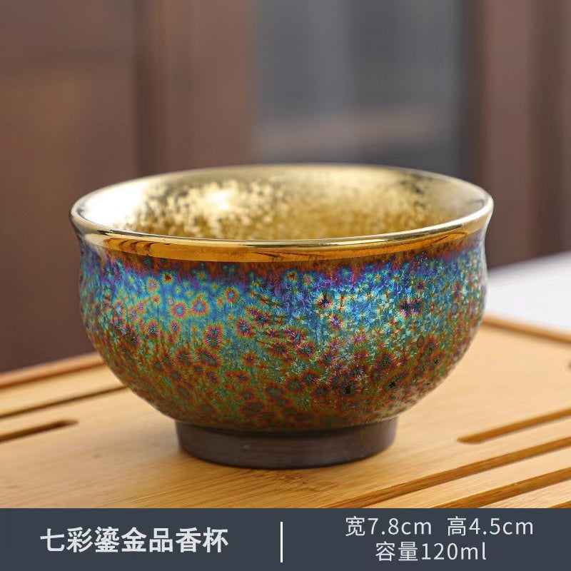 Different Shape Golden Peacock Tea Cup