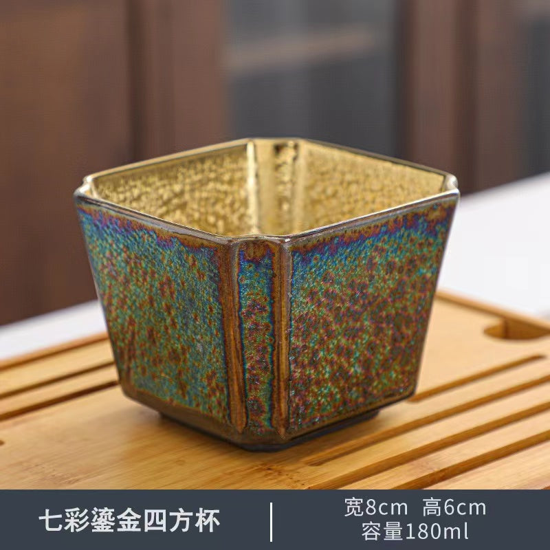 Different Shape Golden Peacock Tea Cup