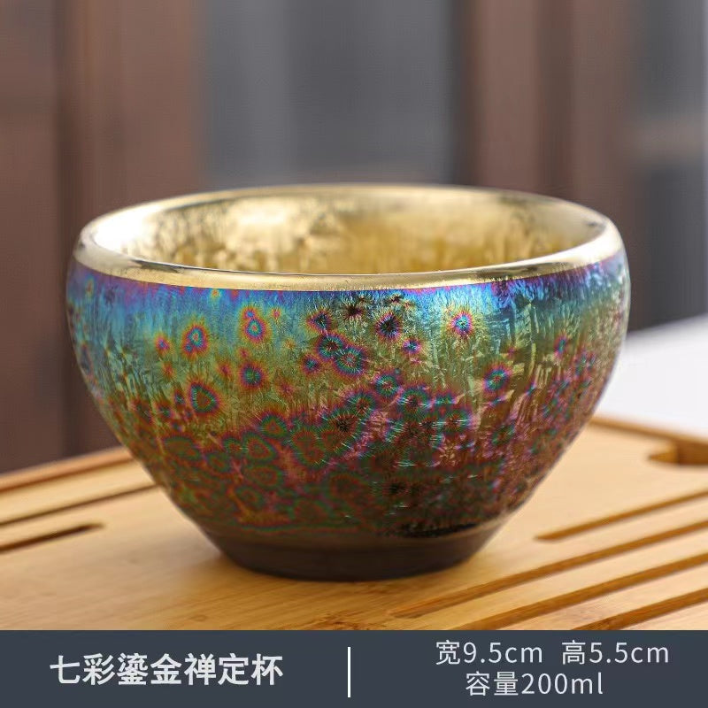 Different Shape Golden Peacock Tea Cup