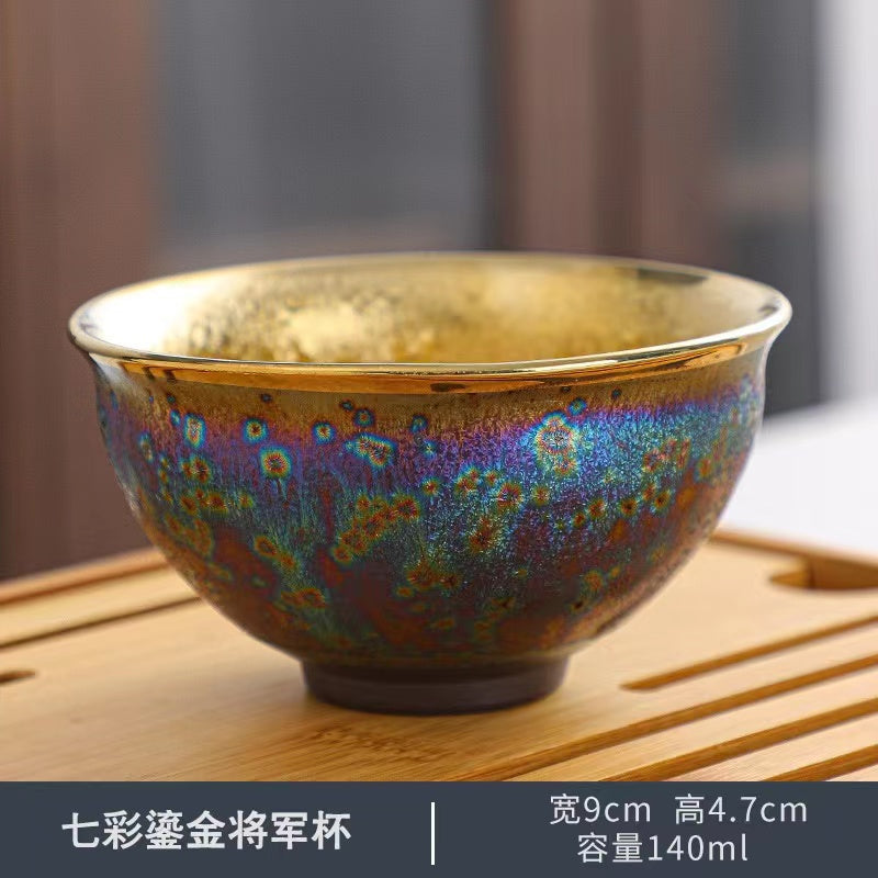 Different Shape Golden Peacock Tea Cup