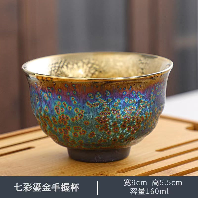 Different Shape Golden Peacock Tea Cup